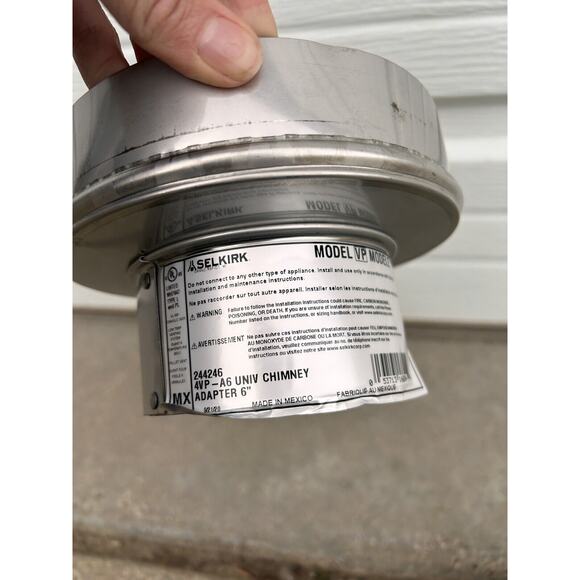NEW SELKIRK CORP 244246 4VP A6 Chimney Adapter - Picture 2 of 5